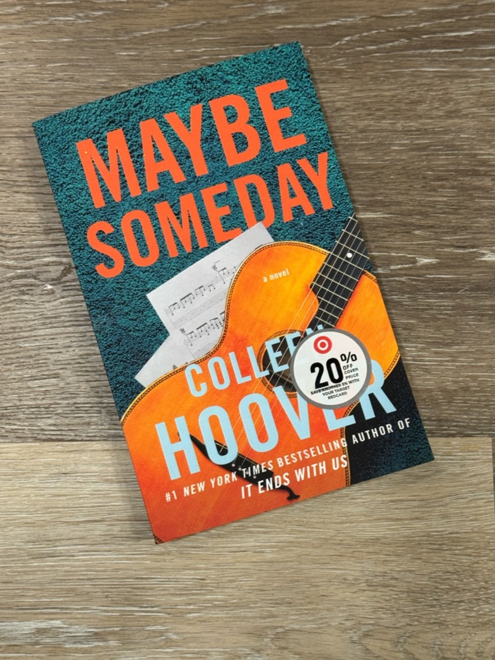 Maybe Someday by Colleen Hoover - Orange & Teal Paperback